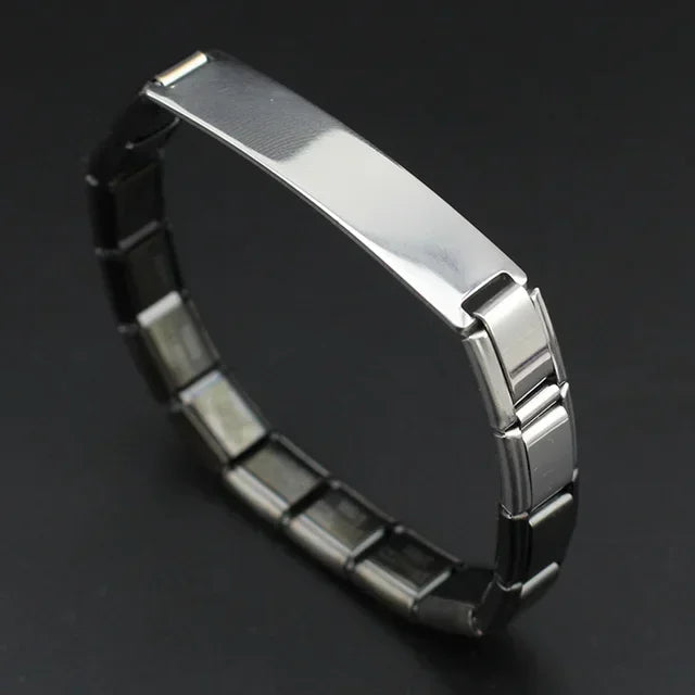 Hapiship 2025 New Fashion Blue Black Purple Personal Stainless Steel Bracelet For Women Girls Gift Jewelry G048