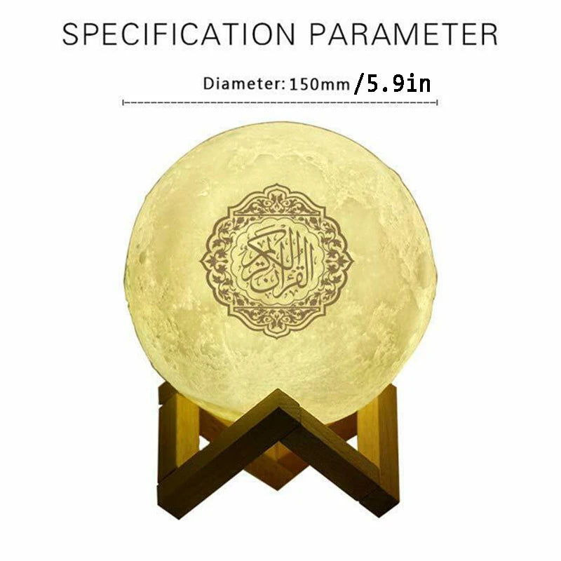 Azan Muslim Night Light Quran Portable Wireless Bluetooth Speaker Music Sound Box Blutooth For Radio FM Mini Baffle-Best Ramzan Gift 2025