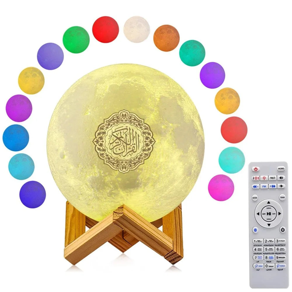 Azan Muslim Night Light Quran Portable Wireless Bluetooth Speaker Music Sound Box Blutooth For Radio FM Mini Baffle-Best Ramzan Gift 2025